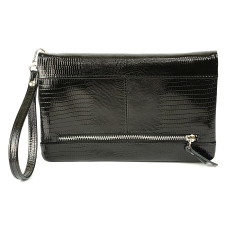 Male clutch, hand strap, black lizard-1