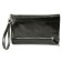 Male clutch, hand strap, black lizard