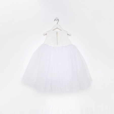 Платье для девочки MINAKU: PartyDress цвет белый, рост 110-9