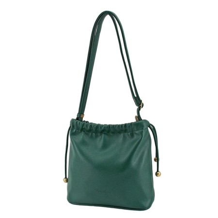 B2739 Bag bag, lightning department, dark green color 23x25x8cm