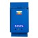 Mail box with a lock, vertical, "mail", blue
