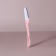 A razor for eyebrow correction, with interchangeable razors - 4 pcs, white/pink color