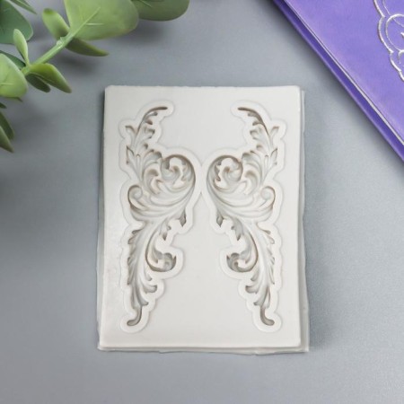 Mold Silicon "Plant branches" 2 items 7.5x5.6x0.5 cm