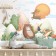 Sticking plastic interior color "animals-naughty in the mountains" set 2 sheets 30x85 cm