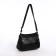 Female bag on one shoulder, on a zipper, black color