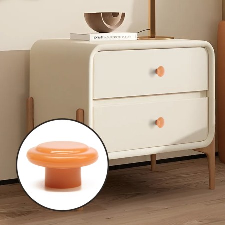Furniture handle plastic, d = 35, color light wood