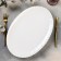 Porcelain oval porcelain Magistro "Blanche. Flower ", the color is white