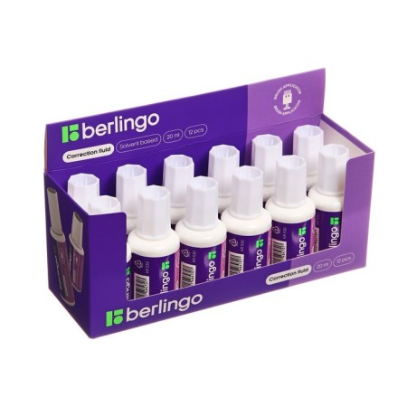 Corrective fluid 20 ml Berlingo, on a chemical basis, with a brush-4