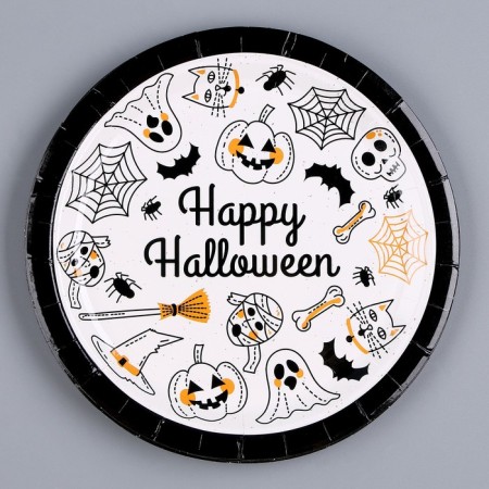 Paper plate "Halloween", in a set of 6 pcs.-1