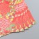 1-sided paper with gold embossing "Flowers on red" density 80 g 24.5x23 cm