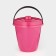 A bucket with a Light lid, 5 l, pink color
