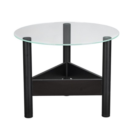 Table Journal Sout 9s, 650x650x490, Black/Transparent