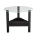 Table Journal Sout 9s, 650x650x490, Black/Transparent