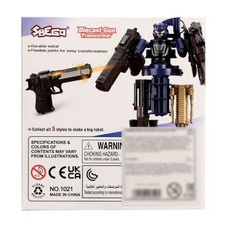 The Pistol robot is transformed, with metal elements-12