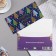 The envelope for the money "Wonderful holiday!" embossing, purple background, 16.5x8.5 cm