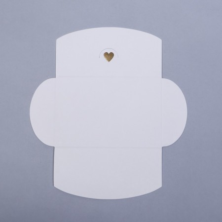 Envenue for certificate with embossing, white, 10.5 x 7 cm-3