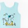 A set for a boy (T -shirt, panties), mint color/dino, height 98 cm