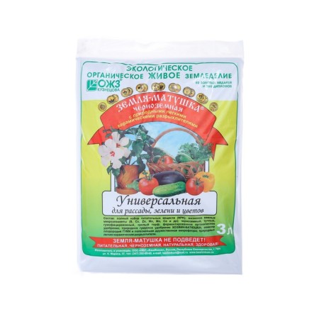 Soil "Earth-Mother" universal for seedlings, herbs and flowers, 3 l