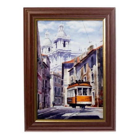 Key "Walking in Lisbon" walnut 15x21 cm-6