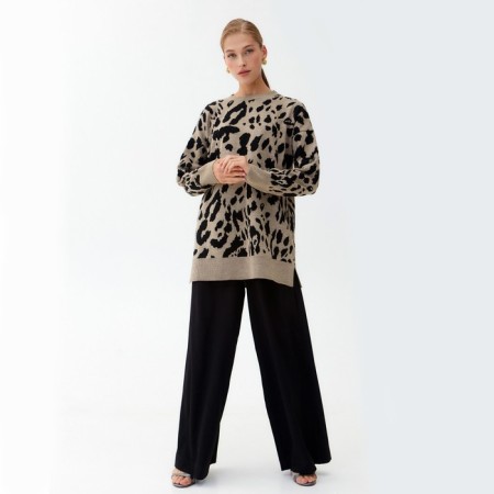 Jumper female minku leo ​​beige color, river 50-4