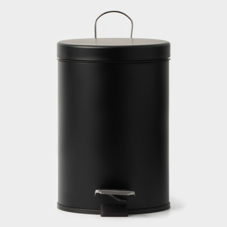 Garbage bucket with pedal Stolz Stölz, 3 l, stainless steel, black color-4