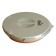 Folding bucket TRAMP TRC-127, silicone, with a lid, orange, 5l