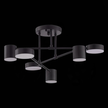 Ceiling EVOLUCE lamp. Sle201042-06. Nobel. 6x7 W, LED, 4000K, 3024 LM, 57x57x25 cm, black color-2