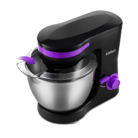 Mixer KitFort KT-3044-1, planetary, 1000 watts, 4 l, 6 speeds, black-violet-4