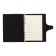 Organizer on the rings, A5 format, 90 sheets, line, with a knife, cover of the leather mix