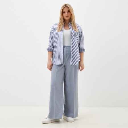 Women's pants Mist Plus-Size, size 58. Blue-1