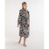 Women's robe elongated Ethel "Leopard", size 50-52, waffle 200g/m2, cotton