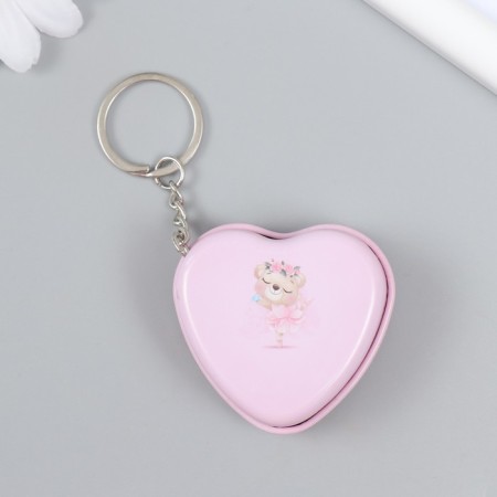 Casket on the ring Metal "Heart - Zoo" MIX 2.1x5x4.6 cm-3