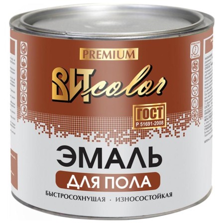 Paul enamel quickly dry vitcolor red-brown, 2.7 kg