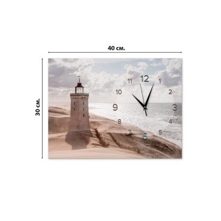 Carty clock is wall-mounted, interior "tower", silent, 30 x 40 cm-1
