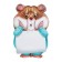 Magnetic-marker board 180 x 270 mm, phoenix "Hamster", with a marker-cutter