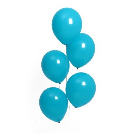 Latex ball 12 ", pastel, set 100pcs., Sea blue color-1