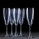 A set of champagne glasses "Blue Sky", 170 ml, 6 pcs, blue color
