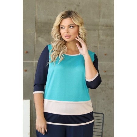 Female jumper, size 52, turquoise color-9