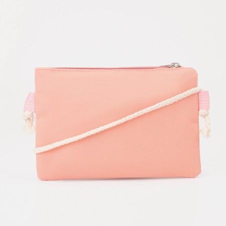 Set of a backpack with a zipper, chover, bag, cosmetic bag, peach color-12