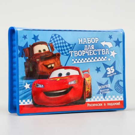 Set for creativity, 35 items, cars-1