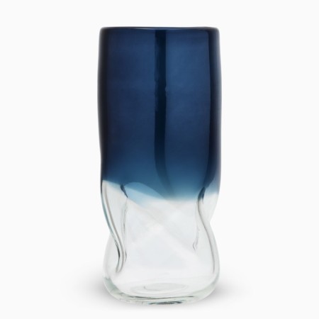 Ocean flowers vase of colored glass 27 × 12 × 12 cm