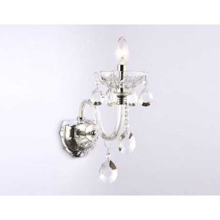Wall classic lamp with crystal Ambrella Light, Classic, TR4911, 1HE14, Color Chrome-2