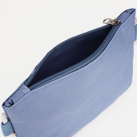 Set a youth backpack on a zipper of textiles, a chover, bag, cosmetic bag, pencil color blue-11