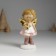 Polystone souvenir "Angel in a pink dress and white apron" MIX 6.5x5x12.5 cm