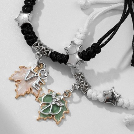 Bracelets "Demetrons" leaves, colored, l = 12.5 cm-1
