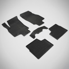Rubber rugs ’grid’ for Opel Astra H, 2004-2015