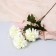 Artificial flowers "Garden Georgin" 9x60 cm, white