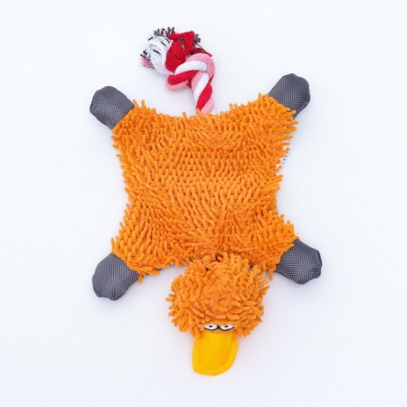 Textile toy "Cosmatian duck", 32 x 19 cm, orange-1