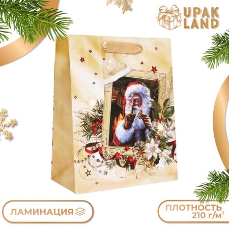 Gift, laminated, "Santa Claus" package, 18 x 23 x 10 cm