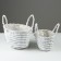 A set of baskets, 31 x 20 x 17/28 cm, 23 x 16 x 14/22 cm, 2 pcs, white, willow